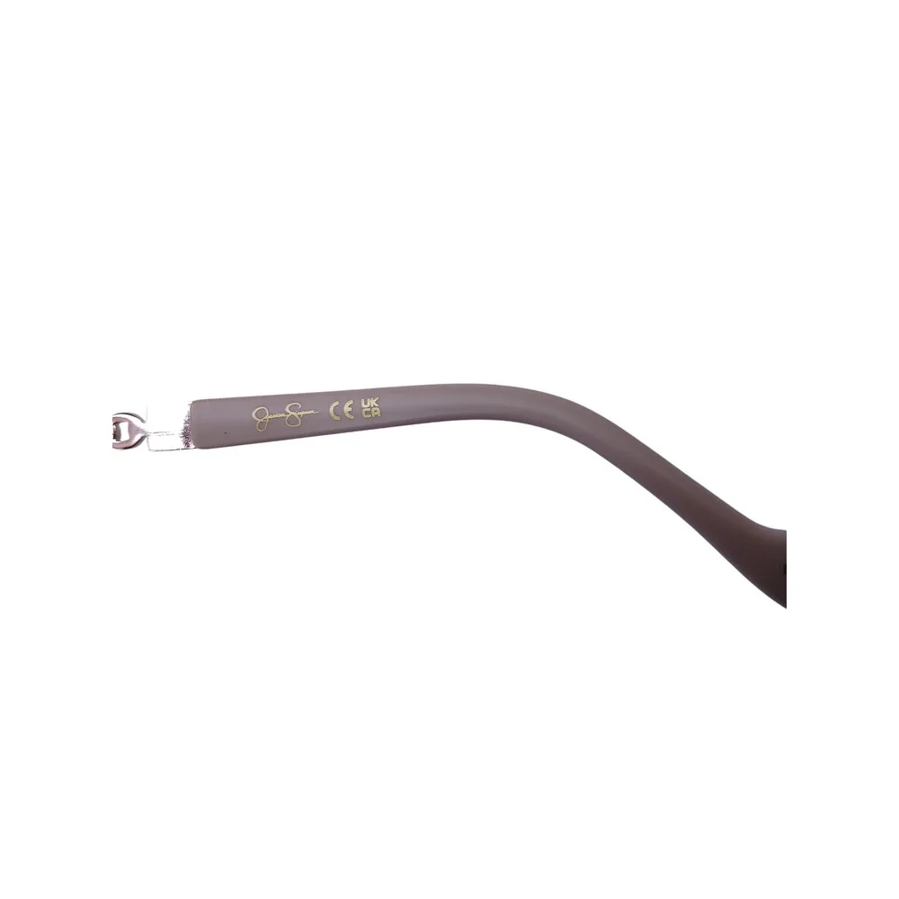 Jessica Simpson Rose Gold Aviator Sunglasses with Chain Detail Temples‎